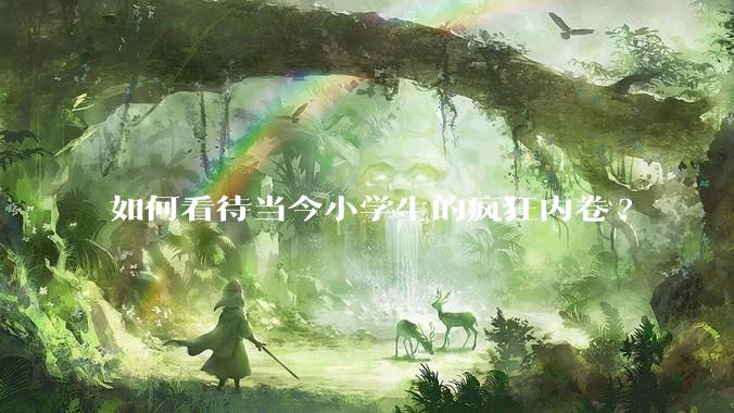 如何看待当今小学生的疯狂内卷?