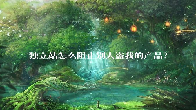 独立站怎么阻止别人盗我的产品？